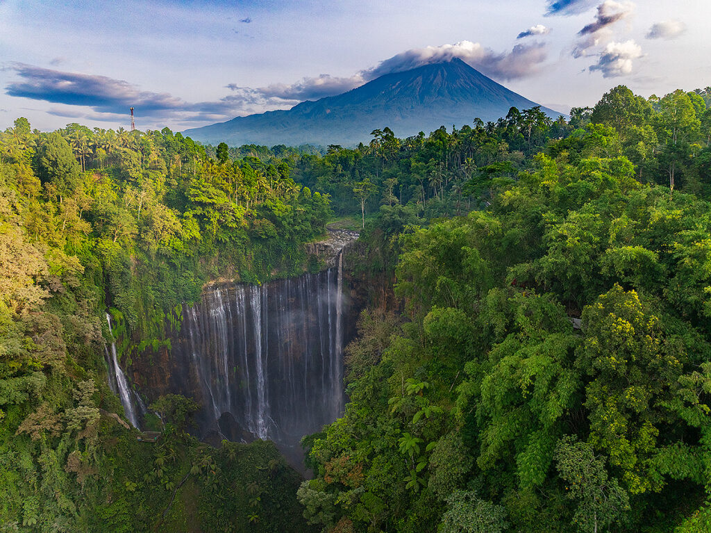 indonezija, tumpak sewu, java, slap